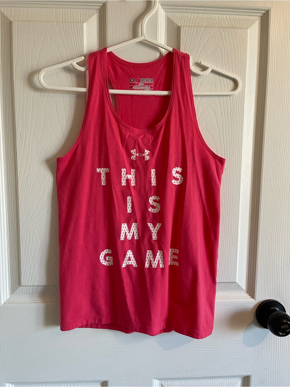 Under Armour Youth Medium Pink 'This Is My Game' Performance Tank